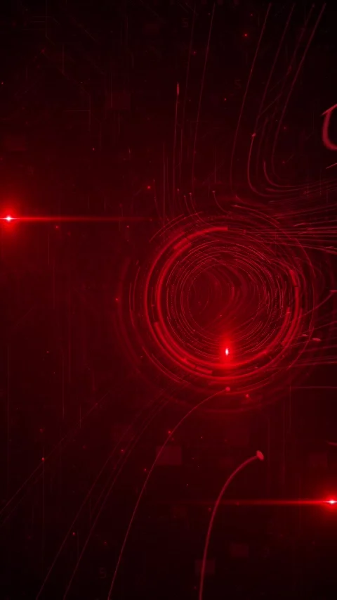 Digital data of particle wave and network connection abstract digital landscape Stock Footage 312451899