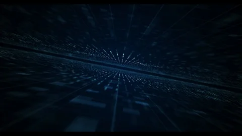 Digital Data Particles Logo Reveal Modèle After Effects