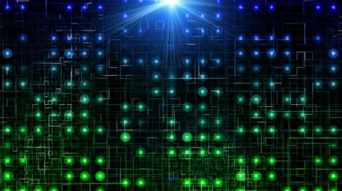 Digital data point flare blue 스톡 동영상 8646513