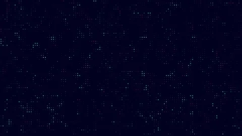 Digital data points abstract animation scatters dots on a black floor. Data.. Stock Footage 340999578