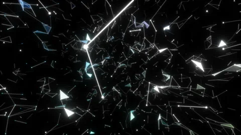 Digital Data Points Network . Seamless loop. Stock Footage 98649567