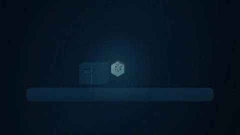 Digital Data Processing Animation Featuring Abstract Glowing Icons and Dyna.. Stock Footage 347362181