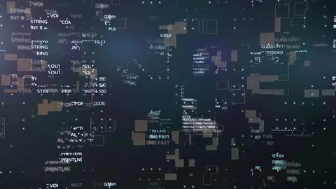 Digital data processing coding programming abstract background 스톡 일러스트