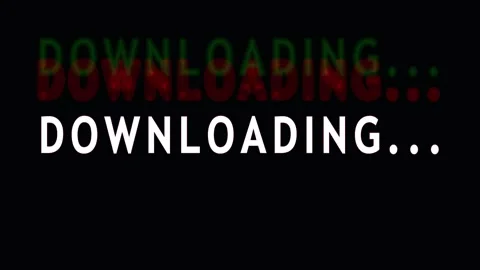 Digital data progress bar animation with colorful text and loading bar on b.. Stock Footage 343473816