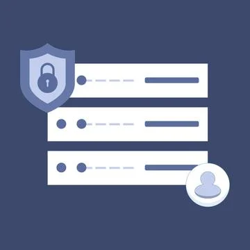 Digital data protection concept. Cyber ​​security icon. Data security. 스톡 일러스트