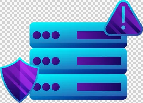 Digital data protection design element icon. Cyber security illustration. Stock Illustration