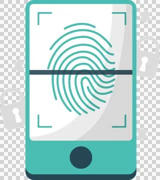 Digital data protection design element icon. Stock Illustration