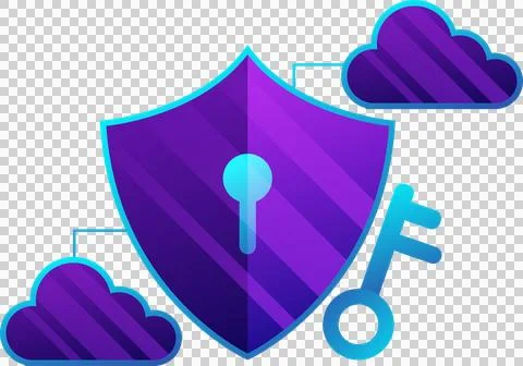 Digital data protection design element icon. Stock Illustration