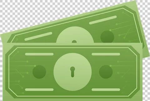 Digital data protection design element icon. Cyber security illustration. C.. Illustrazione stock