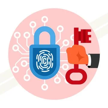 Digital-data-protection Stock Illustration