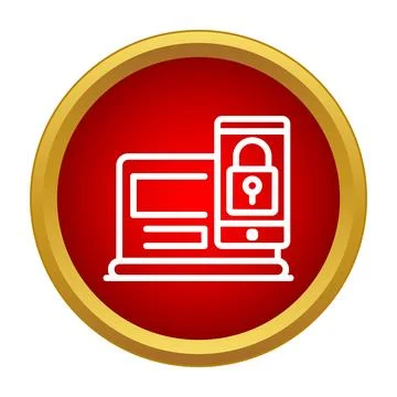 Digital data protection safeguarding personal privacy on devices Stock Illustration