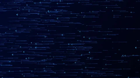 Digital Data Protection Security Binary Code Wave Blue Background 스톡 동영상 337091645