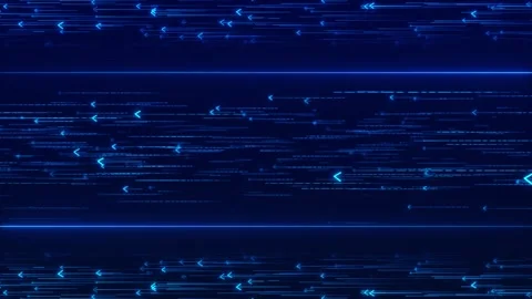 Digital data protection security icon binary code wave blue background. big data Video stock 313870993