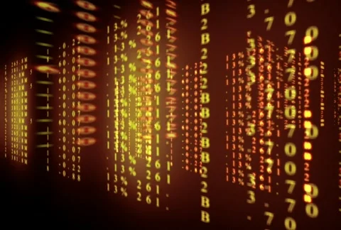 Digital data readouts looping 2 Stock-Footage 326261