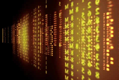 Digital data readouts looping Video stock 326105