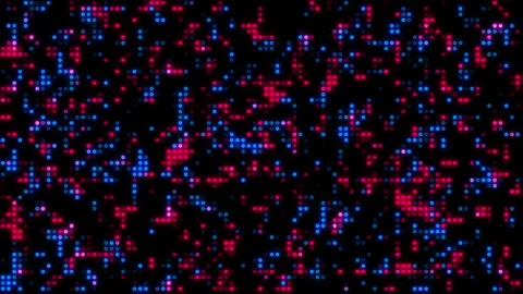 Digital data red and blue dot abstract background. Stock Footage 241796436
