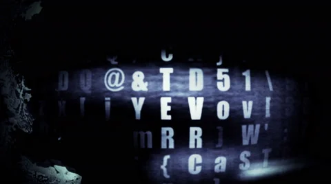 Digital Data Screen Video Background 1509 - 4K Stock Footage 40299573