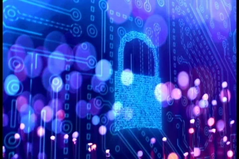 Digital data security network. Global technology background Stock Footage 87064636