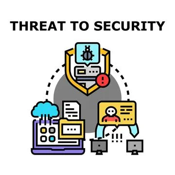 Digital data security system protecting network from cyber attack Stock Illustration