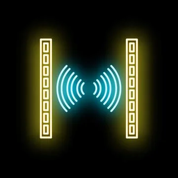 Digital data signal transmission between two devices Stock Illustration