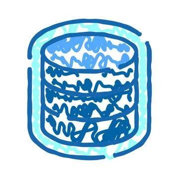 Digital data storage database server technology icon Stockillustratie