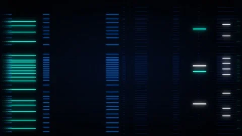 Digital data stream abstract background, with pulsing neon, lines and cyber.. Stock Footage 337559889