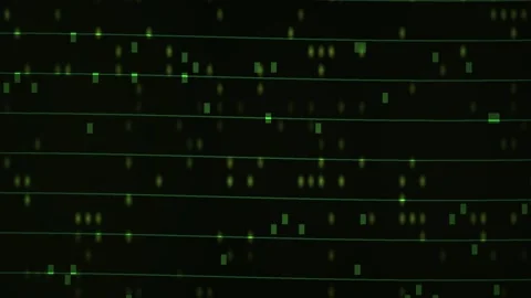 Digital Data Stream Abstract Background with Glitchy Binary Code Effects. 스톡 동영상 340525332