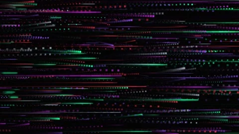 Digital Data Stream and Fast Moving Particles Motion Background Stock Footage 342779859