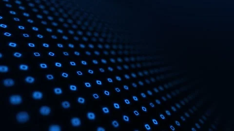 Digital data stream animation. Abstract matrix screen design. Future tech b.. Stock Footage 317455718