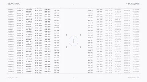 Digital data stream animation featuring binary code pattern, cyberspace texture Stock Footage 347941365