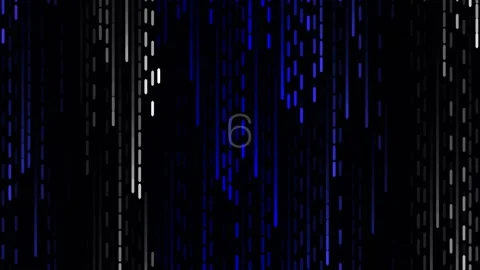 Digital Data Stream Background - Abstract Blue Code Matrix Display 動画素材 342205288