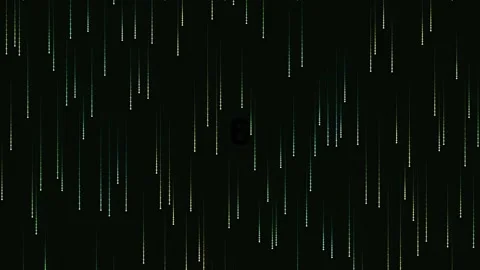 Digital data stream on black background, abstract network connection visual.. Stock Footage 342093823