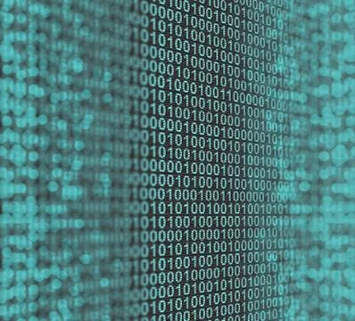 Digital data stream cyberspace. High technology concept. Stock Illustration