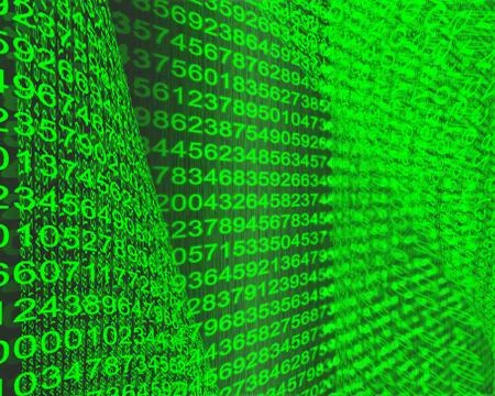 Digital data stream cyberspace. High technology concept. 스톡 일러스트