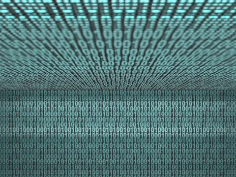 Digital data stream cyberspace. High technology concept. Stock Illustration