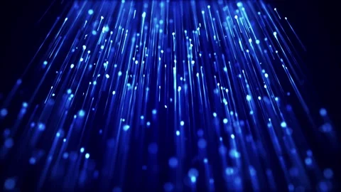 Digital data stream effect up dark background video Stock Footage 277155273