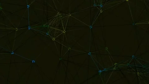 Digital data stream flow on abstract blue network background technology Stock Footage 337162647