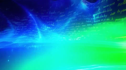 Digital data stream flowing through cyberspace tunnel 스톡 동영상 306015069