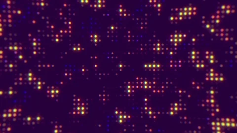 Digital Data Stream of Glowing Dots in Dark Space - Tech Background Stock Footage 327390441