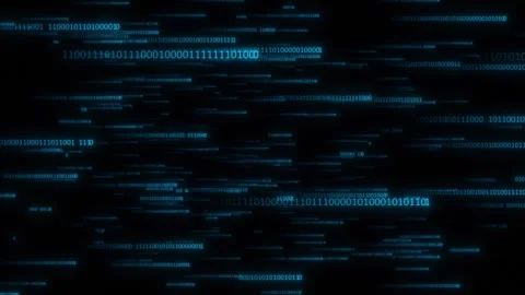 Digital Data Stream matrix Circuit Board security binary code Big data flow Stock Footage 278340180