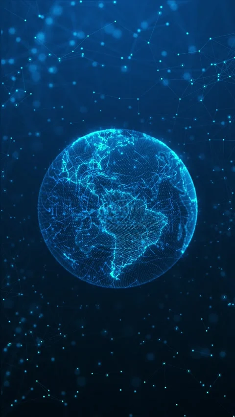 Digital data stream matrix effect background Digital binary code background Fly Stock Footage 333790944