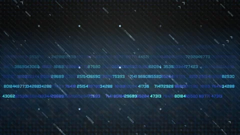 Digital Data Stream Matrix Like Numbers, Tech Abstract Cyber Theme Stockbeeldmateriaal 322766267
