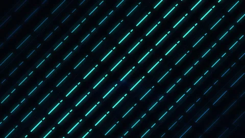 Digital data stream motion graphic with glowing neon blue lines Stock Footage 347941423