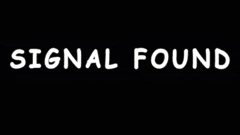 Digital data stream with signal found text glitching during transmission ov.. Video stock 343479789