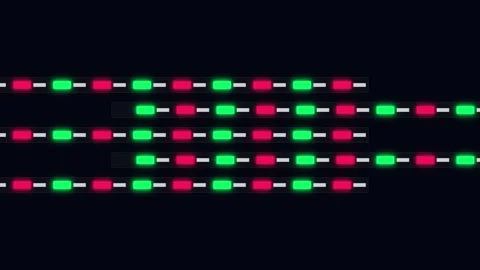 Digital Data Stream Signal Matrix Line Indicator Stock Footage 341845257