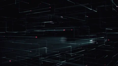 Digital Data Stream Technology Background 動画素材 302261133