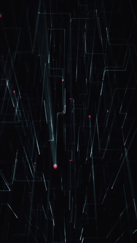 Digital Data Stream Vertical Technology Background Stock Footage 302261138