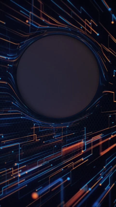 Digital Data Stream Vertical Technology Background with Copy Space Stock Footage 328378028