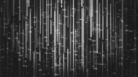 Digital Data Technology Dark Background Stock Footage 152948225