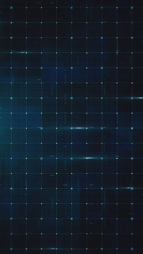 Digital Data Technology Grid Background Stock Footage 332282008